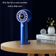 Mini Ventilateur Portable Rechargeable USB Type C À 5 Vitesses Avec Affichage Numérique Et Support Pliable - www.yonis-shop.com