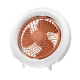 Mini Ventilateur De Bureau Pliable USB Pour Camping Orange Silencieux 3 Vitesses Autonomie 3 À 5 H Oscillation 180°