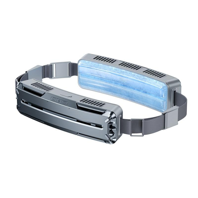 Ventilateur De Ceinture Portable Pour Sport Extérieur Refroidissement Avant Arrière Batterie 5000 mAh Module PCM Amovible - w...