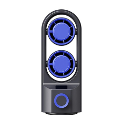 Ventilateur Tour De Bureau Rechargeable 100 Vitesses Écran Numérique Oscillation 90 Degrés Autonomie 9 Heures