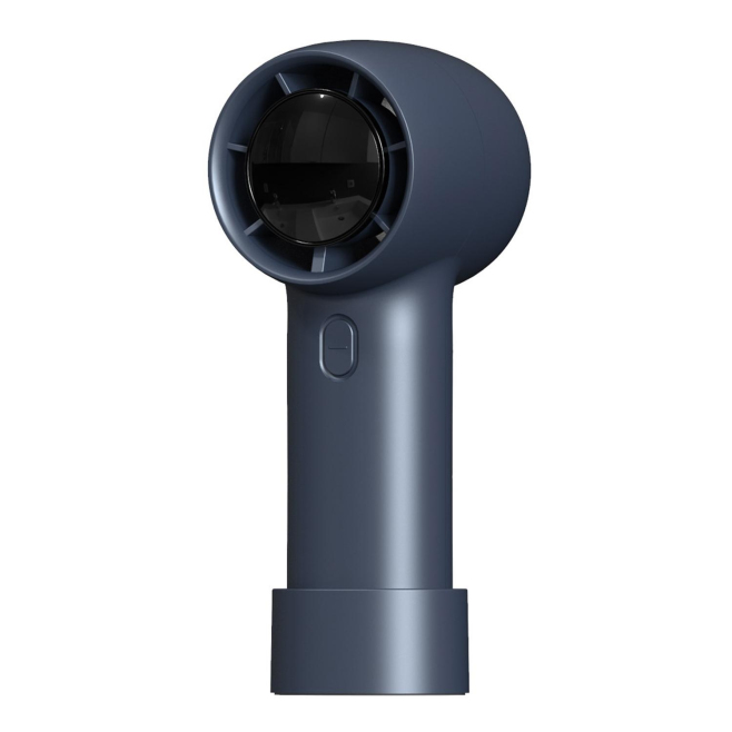 Mini Ventilateur Portable À Turbine 100 Vitesses Écran LCD Batterie 3000 mAh USB-C Bleu Marine - www.yonis-shop.com