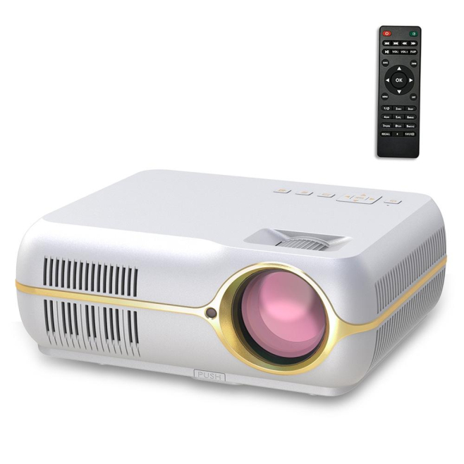 Vidéoprojecteur Android 6.0 Projecteur Intelligent HD 4200 Lumens 1280 x 800 HD Écran LCD Blanc - www.yonis-shop.com