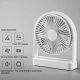 Mini Ventilateur De Bureau Portable Rechargeable Silencieux 3 Vitesses Inclinaison 140° Blanc - www.yonis-shop.com