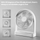 Mini Ventilateur De Bureau Portable Rechargeable Silencieux 3 Vitesses Inclinaison 140° Blanc - www.yonis-shop.com