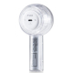 Mini Ventilateur De Poche USB Portable 3 Vitesses Lumière LED Multicolore Batterie 1800 mAh Rechargeable Type-C Blanc - www.y...