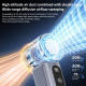 Mini Ventilateur Portable À Main Avec Refroidissement TEC Turbo 2600mAh Affichage LED Flux D’Air 180° Silencieux - www.yonis-...