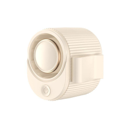 High-speed Waist-mounted Fan Outdoor Clip-on USB Mini Fan(Beige)