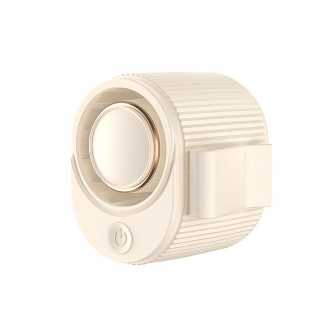 High-speed Waist-mounted Fan Outdoor Clip-on USB Mini Fan(Beige) - www.yonis-shop.com