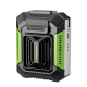 Ventilateur De Taille Rechargeable Pour Travail Extérieur Avec Double Clip Éclairage LED 3 Vitesses Et Batterie 4000 mAh - ww...
