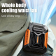 Ventilateur De Taille Rechargeable Pour Travail Extérieur Avec Double Clip Éclairage LED 3 Vitesses Et Batterie 4000 mAh - ww...