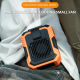 Ventilateur À Clip Rechargeable Pour Ceinture Mains Libres 3 Vitesses Lampe LED Batterie 2400 mAh - www.yonis-shop.com