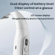 Ventilateur De Cou Sans Pales Pliable Et Silencieux Avec Écran LCD 3 Vitesses Batterie 3000 mAh Autonomie Jusqu’à 10 Heures -...