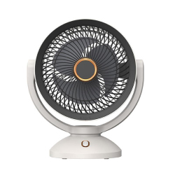 Ventilateur USB De Circulation D’Air Rechargeable Pour Bureau 3D Silencieux 4 Vitesses Avec Veilleuse Et Batterie 2000 mAh