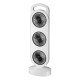 Ventilateur De Bureau Portable Triple Turbine USB Rechargeable 3 Vitesses Silencieux Batterie 1200 mAh Type-C Blanc - www.yon...