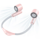 Ventilateur De Cou Sans Pales À Double Tête Pour Le Sport Avec Double Batterie Trois Vitesses Et Orientation À 90° - www.yoni...