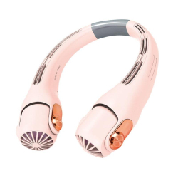 Ventilateur De Cou Portable USB Sans Hélice 3 Vitesses Orientable Autonomie 3 À 6 Heures