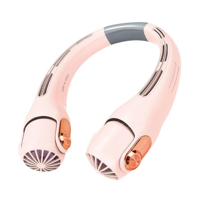 Ventilateur De Cou Portable USB Sans Hélice 3 Vitesses Orientable Autonomie 3 À 6 Heures - www.yonis-shop.com