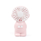 Mini Ventilateur Portable USB 2 Pièces Avec Veilleuse Recharge Rapide Batterie Lithium 300 mAh Vert Pour Bureau Et Extérieur