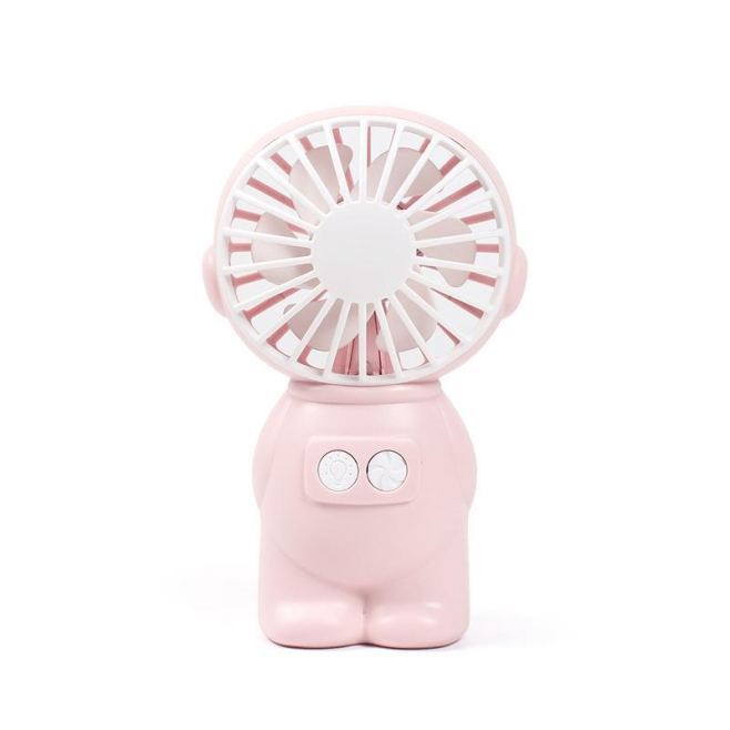 Mini Ventilateur Portable USB 2 Pièces Avec Veilleuse Recharge Rapide Batterie Lithium 300 mAh Vert Pour Bureau Et Extérieur ...