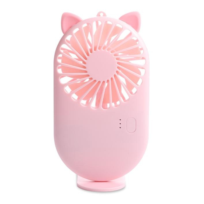 Mini Ventilateur De Poche USB Rechargeable 3 Vitesses Blanc Perle 6 W Batterie 800 mAh Format Compact - www.yonis-shop.com