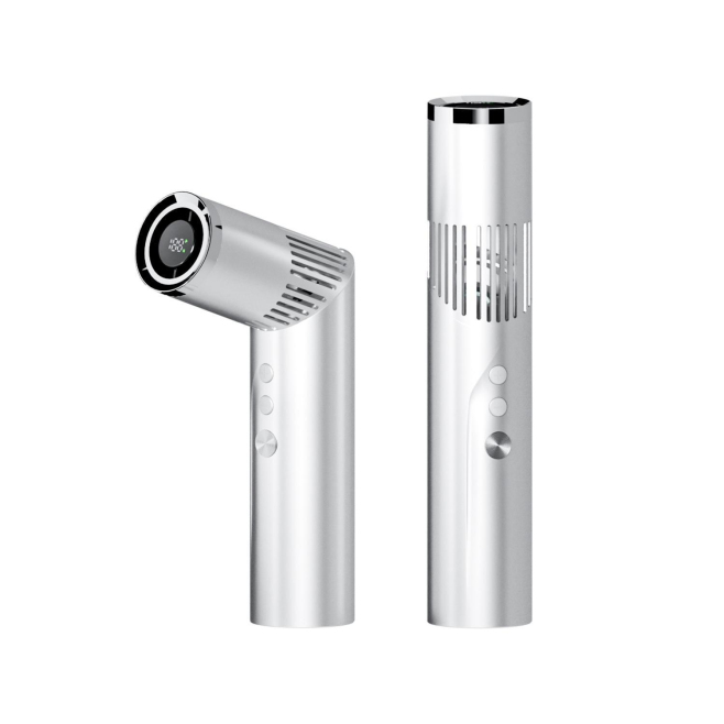 Ventilateur Portable De Poche Pour Voyage Avec Tête Rotative À 90° 199 Vitesses Batterie 3000 mAh Et Lampe LED - www.yonis-sh...