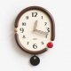 Horloge Murale Ovale Silencieuse À Quartz Avec Aiguilles En Noyer Et Design 3D - www.yonis-shop.com