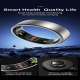 Bague Connectée Taille 8 Argentée Suivi Cardiaque et Sommeil Modes Sportifs Multiples Bluetooth Étanche Chargement Sans Fil L...