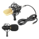 Microphone Professionnel Condensateur Pour Enregistrement Sonore Avec Support Antichoc Pour Studio Radio Diffusion En Direct ...