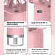 Mini Ventilateur Portable Rechargeable Avec Brumisation Rafraîchissement Nano 3 Vitesses Réservoir 40 Ml USB-C - www.yonis-sh...