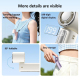 Mini Ventilateur Portable Avec Refroidissement TEC Écran LED 3000 mAh Et 199 Niveaux De Ventilation - www.yonis-shop.com