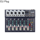 Table De Mixage Audio 7 Canaux Pour Streaming Live Bluetooth Avec Alimentation Fantôme 48 V 16 Effets Numériques Lecture MP3 USB