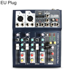 Table De Mixage Bluetooth 4 Canaux Pour Streaming Avec USB MP3 16 Effets Numériques Et Alimentation Fantôme 48 V