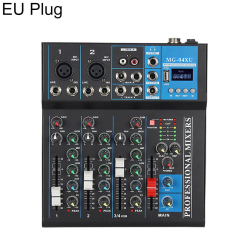 Table De Mixage Audio 4 Canaux Pour Streaming Et Enregistrement Bluetooth USB MP3 48 V Et 16 Effets Numériques