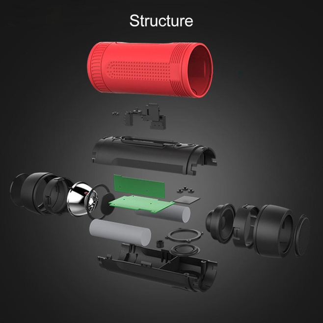 Enceinte Waterproof Bluetooth Multifonction Pour Vélo Avec Lampe SOS Et Batterie 4000mAh Compatible Smartphones - www.yonis-s...