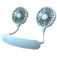Ventilateur De Cou Portable Rechargeable USB À 7 Pales 3 Vitesses Et Flexible Orientable À 360° - www.yonis-shop.com