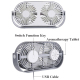 Ventilateur De Bureau Mini USB 2 En 1 Humidificateur 3 Vitesses Orientable À 360° - www.yonis-shop.com