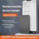 Enregistreur Vocal IA Pour Réunions Avec Transcription Et Traduction En 189 Langues Résumé IA 64 Go - www.yonis-shop.com