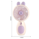 Mini Ventilateur Portable Rechargeable USB Pour Se Rafraîchir Avec Veilleuse 2 Vitesses À Main Ou De Bureau - www.yonis-shop.com