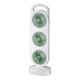 Ventilateur De Bureau Portable Triple Turbine USB Rechargeable 3 Vitesses Silencieux Batterie 1200 mAh Type-C Blanc - www.yon...