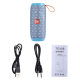 Enceinte Bluetooth Portable Stéréo Sans Fil Avec Poignée MIC Intégré Appels Mains-Libres Carte TF AUX FM Portée 10m - www.yon...