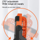 Ventilateur Portable Rechargeable USB Pour Camping Avec Lampe LED Batterie 5200 mAh 4 Vitesses 26 dB - www.yonis-shop.com