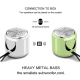 Mini Enceinte Bluetooth Portable À Basses Renforcées Corps En Aluminium 3 W Autonomie 300 mAh Portée 10 m - www.yonis-shop.com