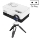 Videoprojecteur Mini LED HD 1080P Portable Avec Montage Trépied Support AV HDMI USB TF Qualité Image Supérieure Protection Oc...