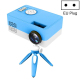 Videoprojecteur Mini LED HD 1080P Portable Avec Montage Trépied Support AV HDMI USB TF Qualité Image Supérieure Protection Oc...