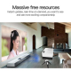 Videoprojecteur Mini LED HD 1080P Portable Avec Montage Trépied Support AV HDMI USB TF Qualité Image Supérieure Protection Oc...
