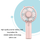 Mini Ventilateur Portable Rechargeable À Main Et De Bureau Avec Support Smartphone 3 Vitesses 7 Pales Silencieux - www.yonis-...
