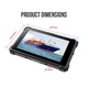 Tablette Durcie 4G 8 Pouces 4GB+64GB IP68 Étanche Antichoc Android 10 Octa Core GPS NFC WiFi Double Bande - www.yonis-shop.com