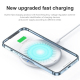 Chargeur Sans Fil Rapide 15W Forme Ronde Blanc Technologie Qi Température Basse - www.yonis-shop.com