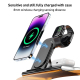 Chargeur Sans Fil 3 en 1 15W Pliable Rapide et Ergonomique Pour Smartphone Casque et Montre - www.yonis-shop.com