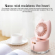 Ventilateur Brumisateur De Bureau Rechargeable Réservoir 300 Ml Angle Réglable Batterie 2000 Mah - www.yonis-shop.com